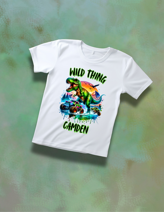 Wild Thing Boy's Dinosaur inspired t-shirt